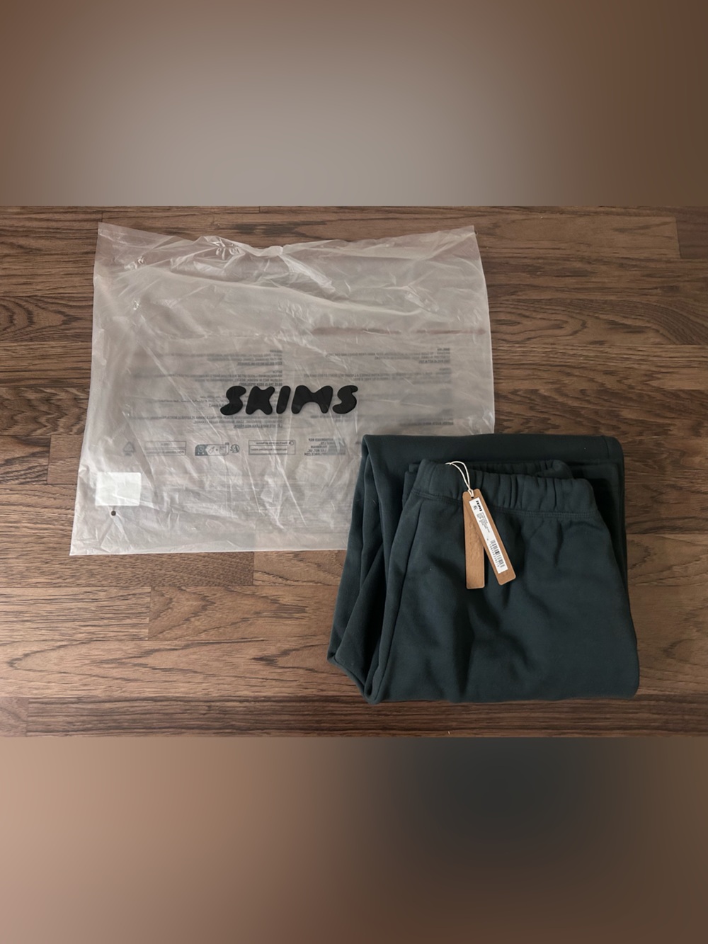 SKIMS Cotton Fleece Classic Straight Leg Pant NWT XS - Picture 7 of 11